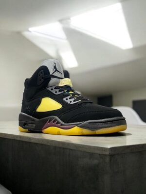 A Ma Maniere x Air Jordan 5 Burgundy Crush Black Pale Ivory (Master same) Shoes Wala