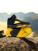 A Ma Maniere x Air Jordan 5 Burgundy Crush Black Pale Ivory (Master same) Shoes Wala
