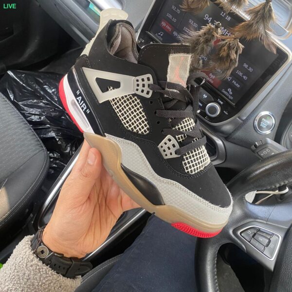 Jordan Retro 4 Off White Bred Edition (Advance Quality) Shoes Wala