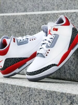 Nike Air Jordan 3 Fire Red ( Master Quality) Shoes Wala