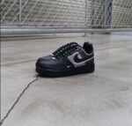 Nike Airforce 1 React Double Swoosh Black (Master Quality) Shoes Wala