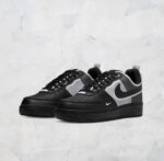 Nike Airforce 1 React Double Swoosh Black (Master Quality) Shoes Wala