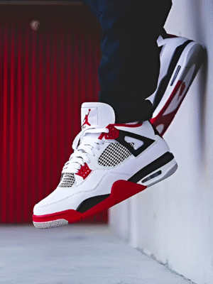 Air Jordan Retro 4 Fire Red (Advance Quality) Shoes Wala