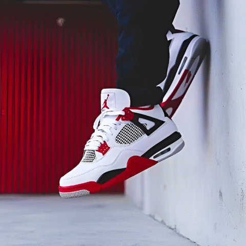 Air Jordan Retro 4 Fire Red (Advance Quality) Shoes Wala