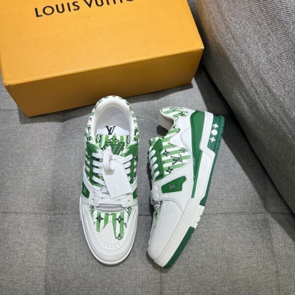 Louis Vuitton Trainer Virgil Abloh Green (Master Quality) Shoes Wala