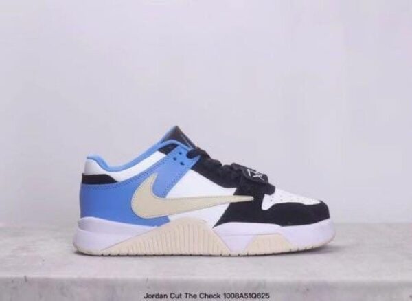 Travis Scott X Niike Air Jordan Cut The Check Black Blue (Master Quality) Shoes Wala