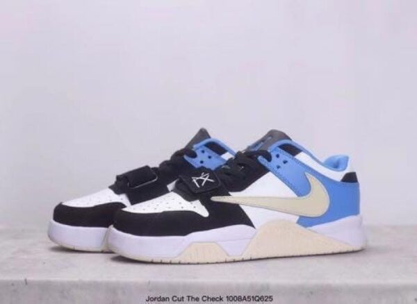 Travis Scott X Niike Air Jordan Cut The Check Black Blue (Master Quality) Shoes Wala