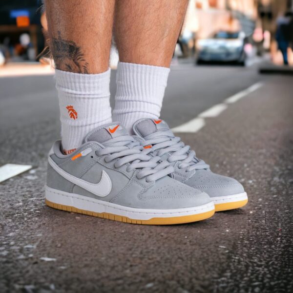 NIKE SB DUNK LOW ORANGE LABEL GREY GUM (Master Quality) Shoes Wala