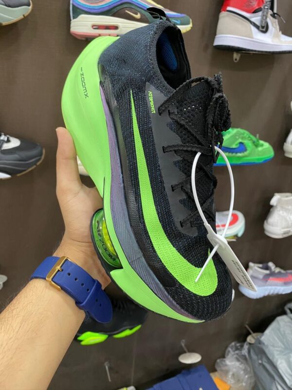 NIKE AIR ZOOM ALPHAFLY NEXT BLACK ELECTRIC GREEN  (MASTER QUALITY) Shoes Wala