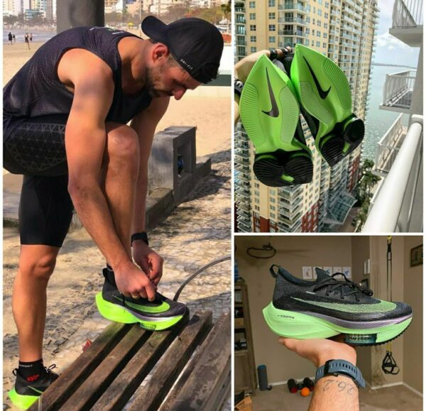 NIKE AIR ZOOM ALPHAFLY NEXT BLACK ELECTRIC GREEN  (MASTER QUALITY) Shoes Wala