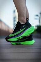 NIKE AIR ZOOM ALPHAFLY NEXT BLACK ELECTRIC GREEN  (MASTER QUALITY) Shoes Wala