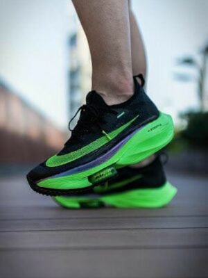 NIKE AIR ZOOM ALPHAFLY NEXT BLACK ELECTRIC GREEN  (MASTER QUALITY) Shoes Wala