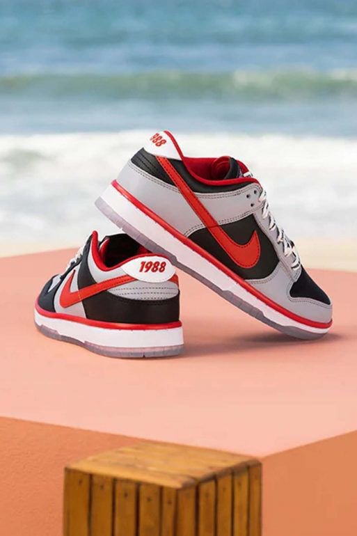 Nike Dunk Low Atlanta University X Black/Red/Grey (Master Quality) Shoes Wala