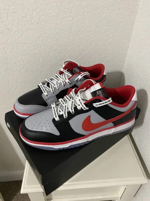 Nike Dunk Low Atlanta University X Black/Red/Grey (Master Quality) Shoes Wala