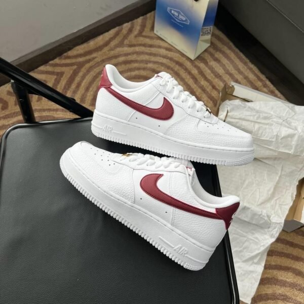 Nike Air force 1 07 low white team red ( Master Quality) Shoes Wala