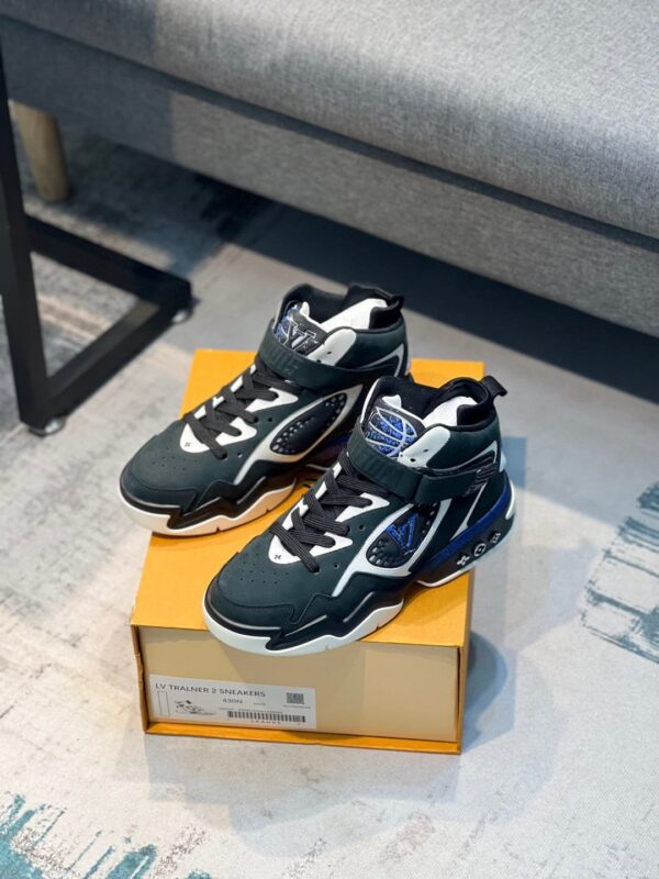 Louis Vuitton Unveils LV Trainer2 High Navy (Master Quality) Shoes Wala