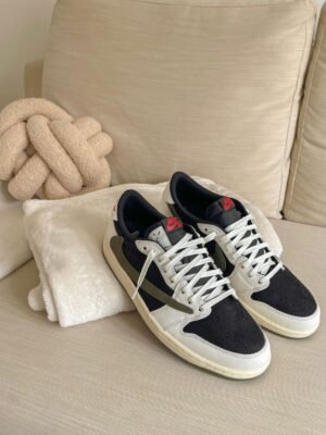 Air Jordan Retro 1Travis Scott Olive (Masters Quality) Shoes Wala