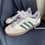 Addidas Samba White to Green (Master Quality) Shoes Wala