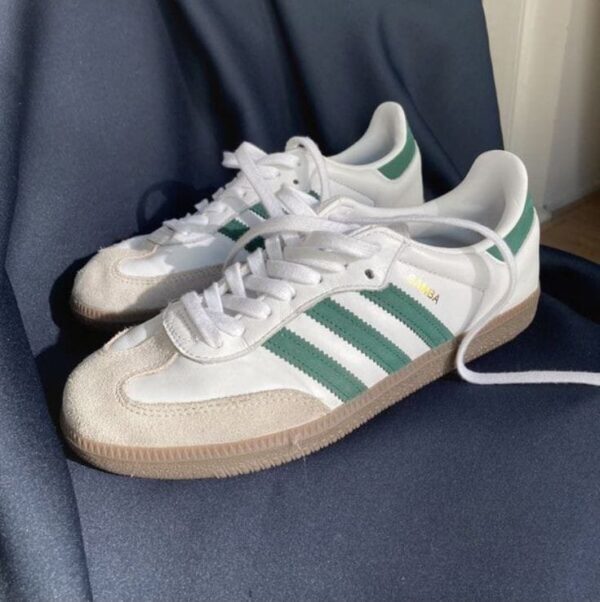 Addidas Samba White to Green (Master Quality) Shoes Wala