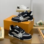 Louis Vuitton Trainer Black Grey (Master Quality) Shoes Wala