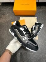 Louis Vuitton Trainer Black Grey (Master Quality) Shoes Wala