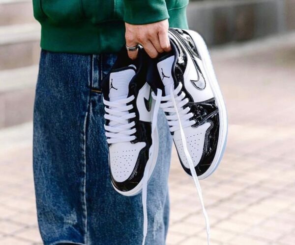 Nike Air Jordan 1 Low SE Concord White Black (Master Quality) Shoes Wala