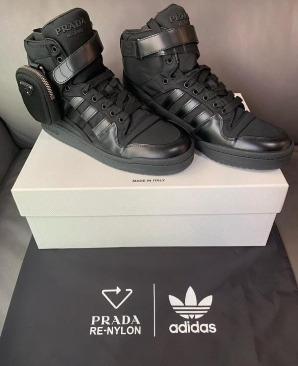 Adidas X Prada Forum High Re Nylon Black (Master Quality) Shoes Wala