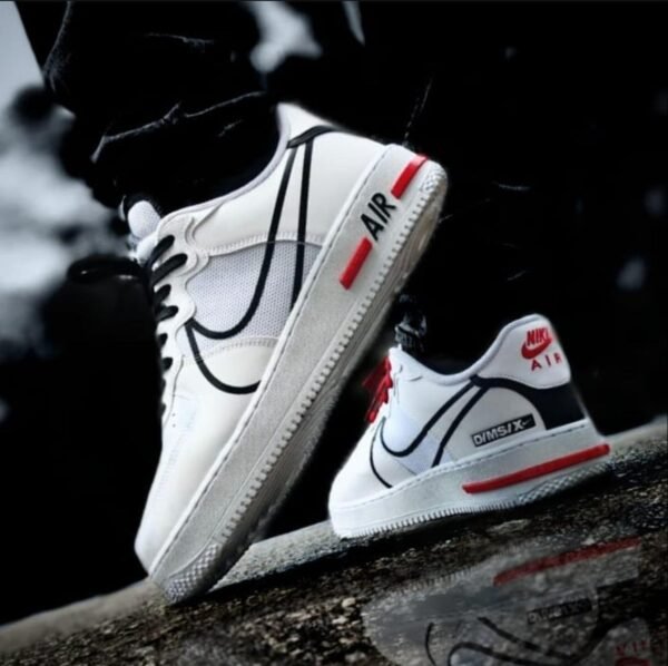 Nike Airforce 1 React White Black Red (Master Quality) Shoes Wala