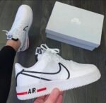 Nike Airforce 1 React White Black Red (Master Quality) Shoes Wala