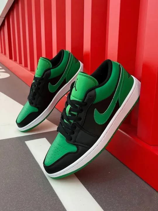 Nike Air Jordan 1 Low Black Lucky Green (Master Quality) Shoes Wala