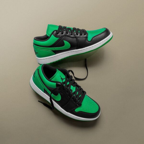 Nike Air Jordan 1 Low Black Lucky Green (Master Quality) Shoes Wala