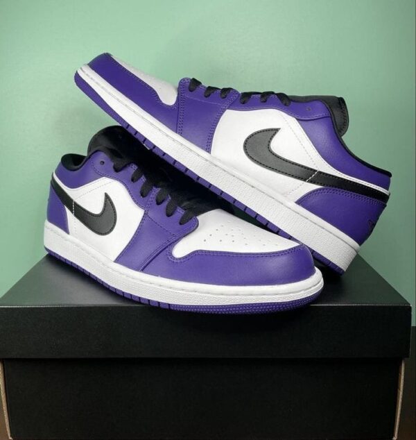 Air Jordan 1 Low Court Purple White (Master Quality) Shoes Wala