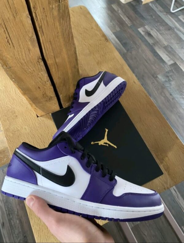 Air Jordan 1 Low Court Purple White (Master Quality) Shoes Wala