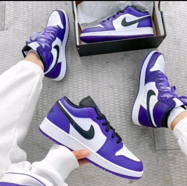 Air Jordan 1 Low Court Purple White (Master Quality) Shoes Wala