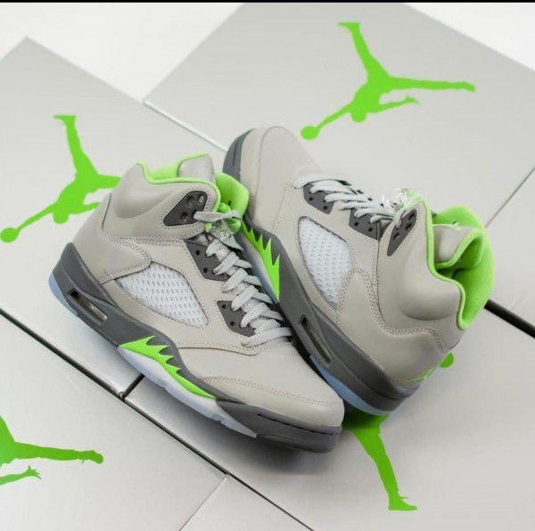 NIKE AIR JORDAN RETRO 5 GREEN BEAN* (Master quality) Shoes Wala