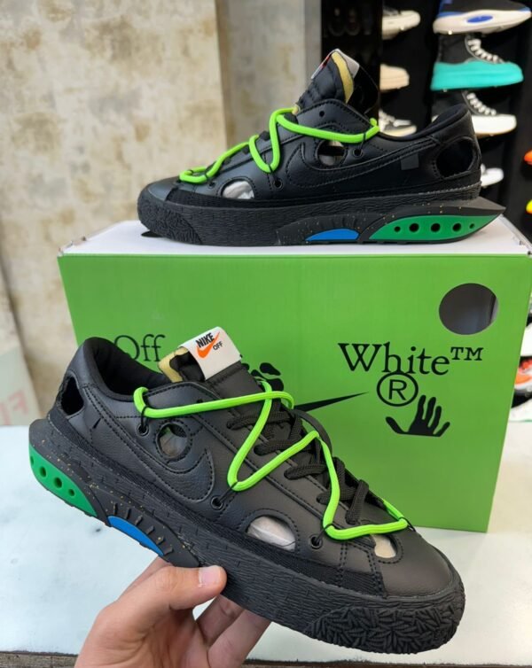 *NIKE X OFF WHITE BLAZER LOW ELECTRO GREEN* (Master Quality) Shoes Wala