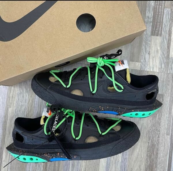 *NIKE X OFF WHITE BLAZER LOW ELECTRO GREEN* (Master Quality) Shoes Wala