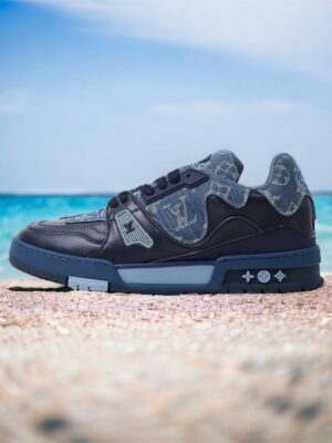 Louis Vuitton Lv Trainer Denim Blue (Master quality) Shoes Wala