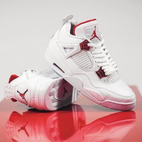 Nike Air Jordan Retro 4 Red Metalic (Advance Quality) Shoes Wala