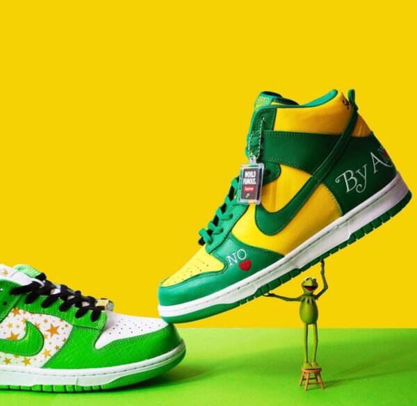 Nike X SUPREME Sb Dunk High Brazil (Master Quality) Shoes Wala