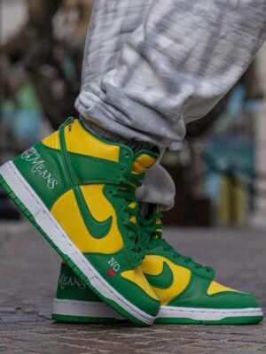 Nike X SUPREME Sb Dunk High Brazil (Master Quality) Shoes Wala