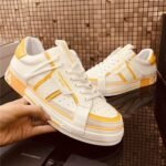 Dolce Gabbana Custom 2 Zero Panelled Low Top Sneakers White Yellow (Master Quality) Shoes Wala
