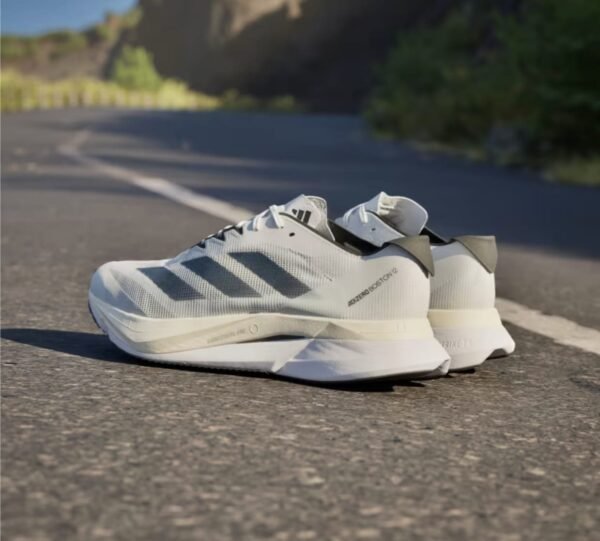 Adidass Adizero Boston 12 White Black (Master Quality) Shoes Wala