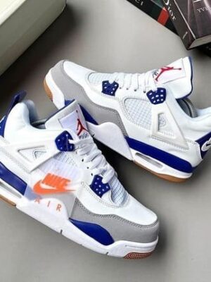 Air Jordan Retro 4 Sapphire Blue (Advance Quality) Shoes Wala