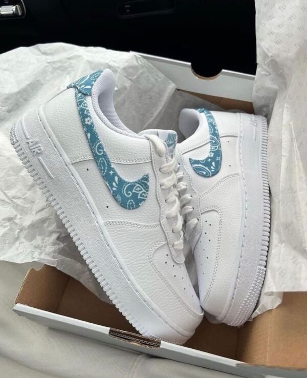 Nike Airforce 1 Paisley Worn Blue (Master Quality) Shoes Wala