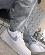 Nike Airforce 1 Paisley Worn Blue (Master Quality) Shoes Wala