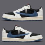NIKE JORDAN RETRO 1 LOW TRAVIS SCOTT  “NAVY” (Master Quality) Shoes Wala