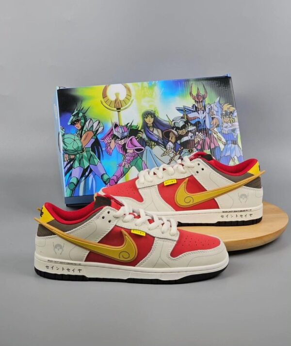 NIKE SB Dunk Low Saint Seiya Print Red (Master Quality) Shoes Wala