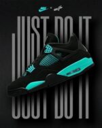 Nike Air Jordan Retro 4 Tiffany (Advance Quality) Shoes Wala