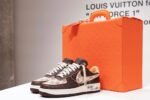 Nike Airforce 1 Off-White x Louis Vuitton Virgil Abloh brown (Master Quality) Shoes Wala